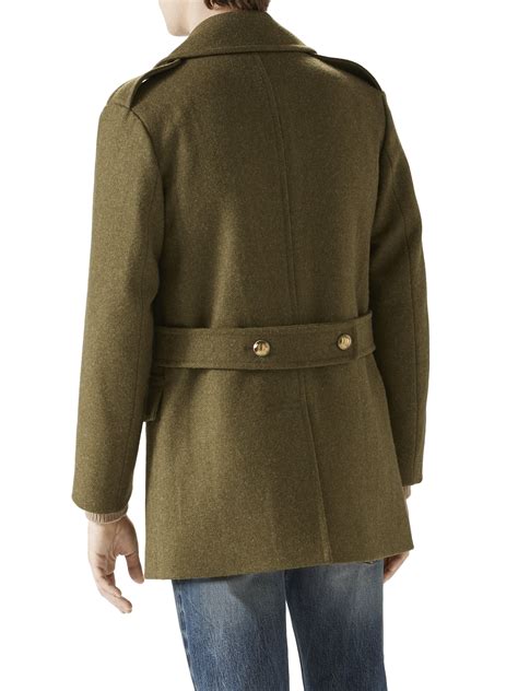 gucci pea coat mens|Gucci Jackets for Men .